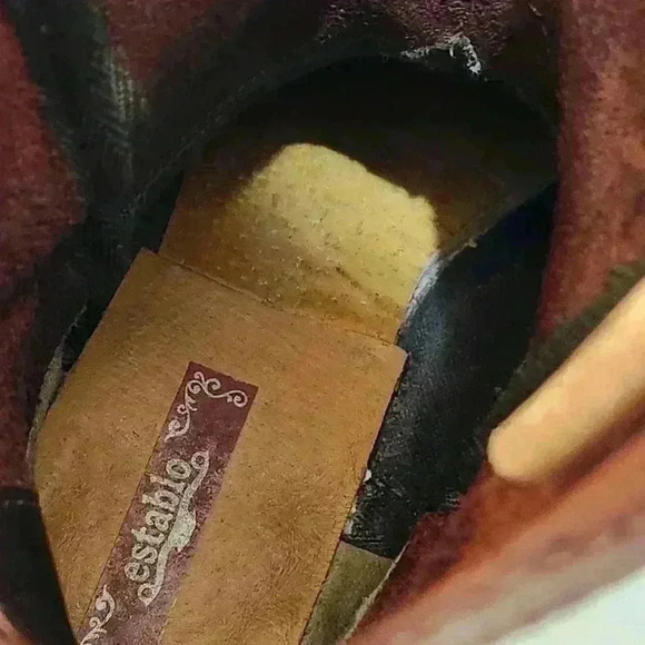 Establo Men's Workboots, Leather Western Cowboy Pull on US Men's 9 - Picture 8 of 9